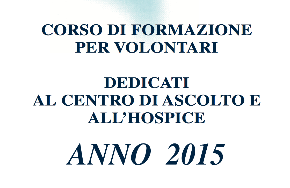 Corso per volontari ADO 2015